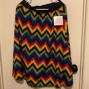 NWT LuLaRoe Lola Skirt Multi-Colored - Large